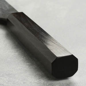 Cuchillo para cortar y rebanar con diseño de cobre damasco y elegante mango negro, herramienta de cocina profesional para carne y verduras - Product Image 2