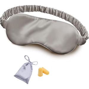 100% Mulberry Silk Luxury Travel Sleep <b>Eye</b> <b>Masks</b> With Storage Bag 19mm Silk Blindfold <b>Masks</b> Knitted Soft Fabric <b>Eye</b> <b>Masks</b> - Product Image 1