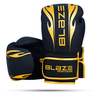 High Quality Leather Boxing Gloves for Gym Training Sparring & Heavy Punching Bag | Wholesale MMA Kickboxing <b>Velcro</b> <b>Strap</b> Glove - Product Image 4