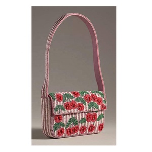Sac à bandoulière en perles de verre de haute qualité avec fermeture magnétique, idéal pour l'été, la plage, le bureau et les voyages, cadeau pour femme et fille - Product Image 1