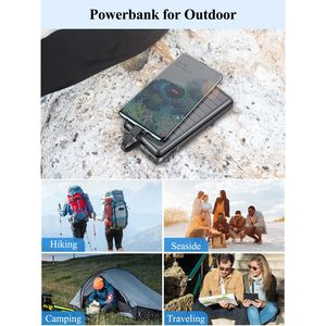 Banco de Energía Solar Portátil de 30000mAh con Carga Rápida USB-A y USB-C para Teléfono Móvil, Compatible con la Mayoría de los Dispositivos, Diseño Compacto - Product Image 6