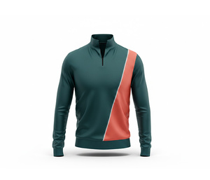 Wholesale Custom Quarter Zip Jacket for Football Teams for <b>Men</b> Women Youth Sportswear Quick Dry Team <b>Pullover</b> - Product Image 1