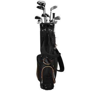 Borsa da Golf Nera in Nylon 420D Resistente all'Acqua con 3 Divisori e 7 Tasche con Cerniera - Product Image 5