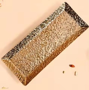 Stainless Steel Rectangle Metal Chocolate <b>Tray</b>-Durable Eco-Friendly Dessert Serving <b>Tray</b> for <b>Kitchen</b> Use and Candy Display - Product Image 1