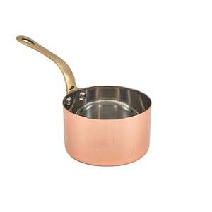 Poêle à frire en cuivre artisanal Sahika indien martelé à la main, revêtement antiadhésif, base épaisse, poignée en cuivre, compatible gaz et induction - Product Image 3