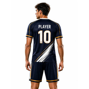 Ensemble de tenue de football professionnel avec maillot et short, tissu léger et respirant, idéal pour les clubs et les écoles - Product Image 4