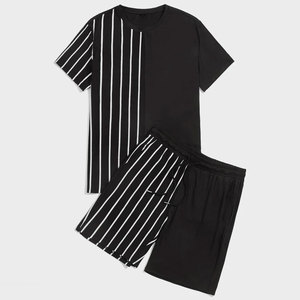 Ensembles courts pour hommes en mélange de coton, design léger pour un usage quotidien en été - Product Image 1