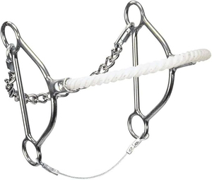 Durable Stainless Steel Veterinary Hackamore Horse <b>Bit</b> Smooth Polished Mouth Riding Control Gear Training Equipment Reusable Too - Product Image 1