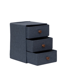 MA34.1 <b>Small</b> Foldable Fabric Three-Layer <b>Storage</b> Cabinet Jewelry <b>Box</b> Tools Cosmetic Home <b>Storage</b> Organization - Product Image 3