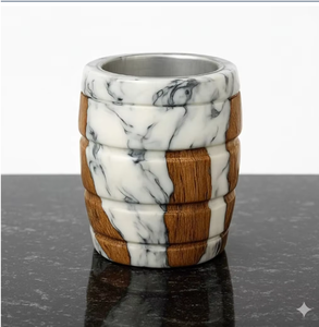 High Quality Resin And Wood Incense Bakhoor Burner with Metal Insert Aromatic Mubakhar <b>Diffuser</b> All-Season Use - Product Image 1