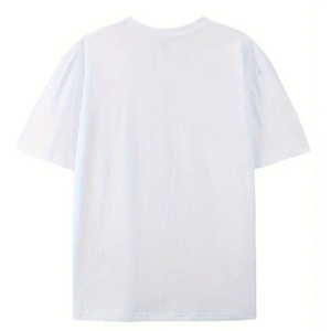 Camiseta Blanca de Manga Corta para Hombre, Cuello Redondo, 100% Algodón, Corte Regular, Estilo Casual, Tejido Jersey, Color Liso - Product Image 1