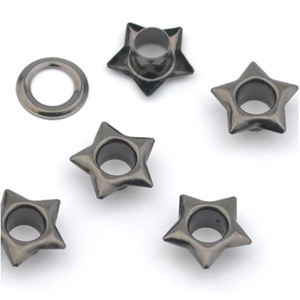 Ojetes metálicos de cobre y latón de 5 mm con arandela en forma de estrella, diseño OEM 2026, personalizados para prendas de vestir - Product Image 3
