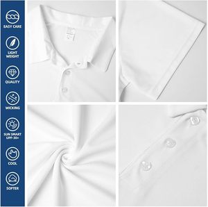 Camiseta Polo Personalizada de Moda Masculina, Tela Suave Premium, Manga Corta, Informal, para Golf, Tenis, Negocios, Deportes - Product Image 6