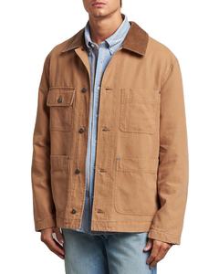 Veste de travail en toile personnalisée Street Wear, tissu respirant, veste de travail d'hiver, veste utilitaire en toile zippée pour homme - Product Image 3