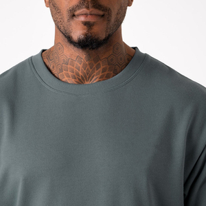 Custom Logo High Quality 260 GSM Heavy Weight <b>Box</b> Fit 100% Cotton <b>Drop</b> Shoulder Oversized Cropped Boxy T Shirts for Men - Product Image 3