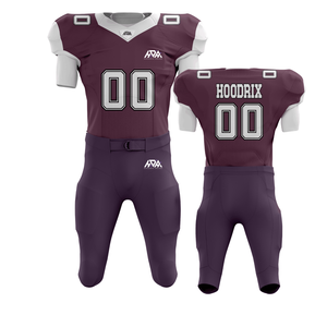 Low Price American Football Uniform Set Tackle Twill Stitched American Football Jersey With Integrated Padded Pant - Product Image 2