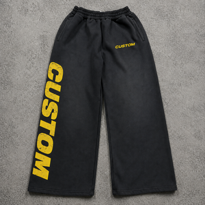 Wholesale heavyweight fleece lined joggers hidden zipper pocket elastic waistband joggers Private Label - Product Image 6