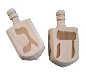 Wooden Hanukkah Dreidel with Engraved Hebrew Letters Classic Jewish Toy Set Unique <b>Spinning</b> <b>Top</b> Holiday Gift for Hanukkah - Product Image 1