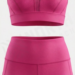 Ensemble de yoga pour femmes, vêtements de fitness, soutien-gorge de sport et leggings, tenue de sport pour la gym, l'entraînement et les exercices, couleur personnalisée - Product Image 5
