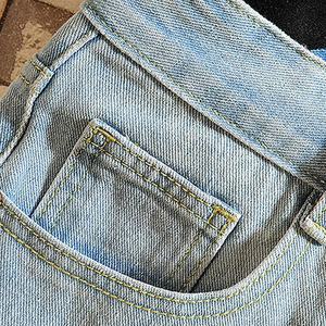 High Quality Women's Straight Casual Denim <b>Jeans</b> Shorts Breathable Eco-Friendly 100% Cotton Customizable Wholesale - Product Image 5