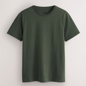 T-shirt pour homme en coton mélangé de qualité supérieure, col rond, manches courtes, haut décontracté essentiel pour un confort quotidien et un style moderne - Product Image 1