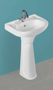 WASH <b>BASIN</b> WITH PADESTAL 840X410X520mm SIZE DIFFERENT SIZE - Product Image 2
