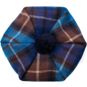 Gorro Tam O' Shanter de Tartán Azul Buchanan, Gorro de Lana de Cordero Cálido, Venta al por Mayor de Gorras Modernas de Fábrica - Product Image 3