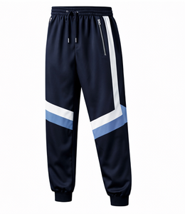 Ensemble de survêtement homme Discover-Impex 2026 bleu marine à blocs de couleur – Veste à capuche et pantalon de jogging OEM - Product Image 5