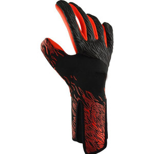 Gants de gardien de but de football noir bleu jaune, en cuir PU, antidérapants, respirants, avec sangle de poignet réglable, unisexe - Product Image 2