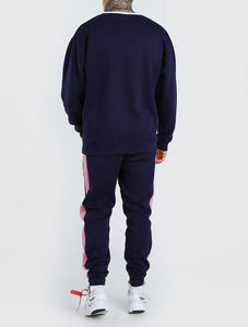 Conjunto Deportivo Personalizado al por Mayor, Chaqueta y Pantalón de Chándal de Algodón Sostenible para Gimnasio, Traje Deportivo para Hombre - Product Image 5