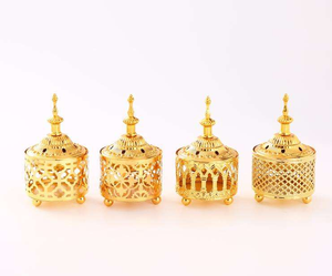 เตาเผาบัคฮูร์โลหะ กลิ่นไม้จันทน์หอม เป็นมิตรกับสิ่งแวดล้อม ราคาโรงงาน ที่วางธูปสำหรับวัด - Product Image 4