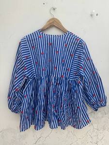 Vestido de Algodón Estampado Floral para Mujer, Venta al por Mayor, Vestido Casual Holgado de Verano - Product Image 2