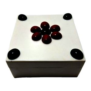 Joyería de lujo de madera y resina pulida a mano de alta calidad tipo regalo joyero embalaje de joyería - Product Image 1