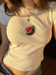 Camiseta Personalizada de Moda con Bordado de Cuentas Únicas, Diseño de Corazón, Top sin Mangas con Cuentas de Semillas, Estilo Vintage Plateado, Elegante y de Gran Venta - Product Image 5