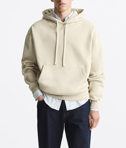 Pull en molleton doux avec poche kangourou, capuche réglable, ourlet et poignets côtelés, style streetwear - Product Image 1