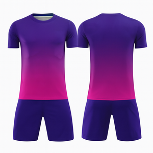Conjunto de Camiseta de Fútbol Sublimada Personalizada para Hombre, Amarilla, de Poliéster que Absorbe la Humedad, Manga Corta, Cuello Redondo, Ropa Deportiva para Toda Temporada - Product Image 1