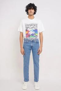 Pantalones Vaqueros Casuales de Hombre, Corte Recto y Ajustado, Transpirables 3D de Algodón, Cintura Media, Formales, para Otoño, Estilo Vietnamita Lavado - Product Image 6