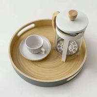 Plateau de service en bambou en gros, design moderne, couleurs personnalisables, artisanat pour la maison et la restauration