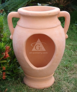 Pot de fleurs en argile écologique - Design moderne pour la maison et le jardin, utilisation intérieure/extérieure - Product Image 2