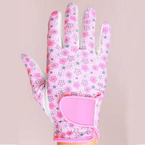 Womens Golf <b>Gloves</b> Custom Logo Printing Golf <b>Gloves</b> Right and Left Hand Full Cabretta Leather Golf <b>Gloves</b> - Product Image 6