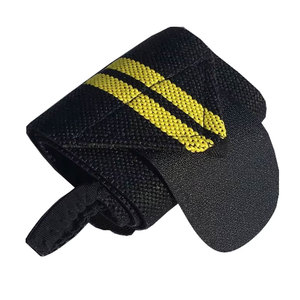 Attelle de poignet RHINO FITNESS en nylon avec fermeture auto-agrippante, pour le sport, l'extérieur, la musculation, rayée noir, rouge, bleu, orange, vert, adulte - Product Image 4