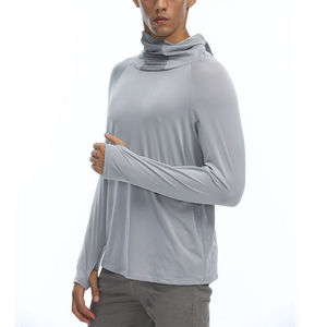 T-shirts de pêche personnalisés avec protection UV, vente en gros, fabricant OEM, fournisseur, tee-shirts en polyester, marque privée, production en vrac - Product Image 3