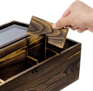 Caja de Regalo de Acero Inoxidable, Ecológica, Duradera, Protectora, Decorativa, Diseño Tradicional Cuadrado, para Sala de Estar o Retiro - Product Image 3