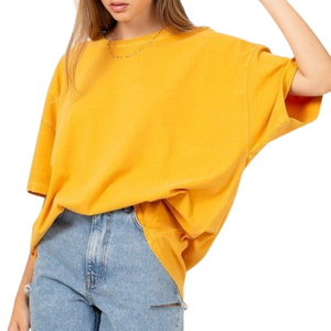 Prix d'usine, vente en gros, t-shirt vintage pour femme, coupe classique, streetwear décontracté, logo hip-hop, 100% coton, anti-plis, 220g, en vrac - Product Image 6