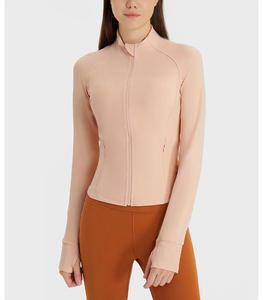 Nueva Chaqueta Deportiva de Otoño para Mujer, Ajustada, para Fitness, Running, Yoga, con Cierre Completo, Manga Larga, Transpirable - Product Image 4