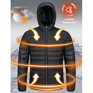 Veste matelassée chaude avec capuche intégrée et fermeture éclair intégrale pour femmes, idéale pour l'hiver - Product Image 4