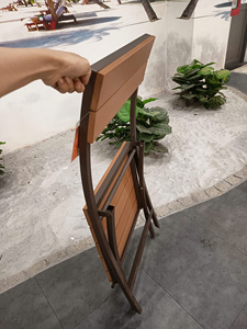 Conjunto de Jardín Plegable de Hierro, Diseño Minimalista, 2 Sillas y 1 Mesa, Muebles de Exterior Resistentes a la Intemperie, para Apartamentos, de Fábrica - Product Image 6