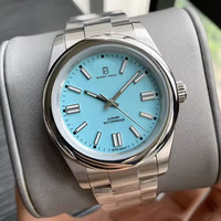 Montre mécanique automatique de luxe BARRY Top Designs Haute réserve de puissance Mouvement perpétuel Caractéristique Choc en acier inoxydable