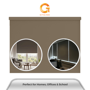 Persianas Enrollables Marrones Básicas de Buena Calidad GB10118 107x183cm B2B, Mejor Proveedor para Hogar y Oficina, Malasia, OEM, Mejor Precio - Product Image 5