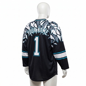 Jersey de Hockey Personalizado para Portero, Corte con Cola Larga, Dobladillo Trasero Más Largo, Sublimado, Mangas Anchas, Nombre y Número, MOQ Bajo 100% - Product Image 4